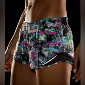 NWT Lululemon Athletica Gray and Pink Athletic Shorts